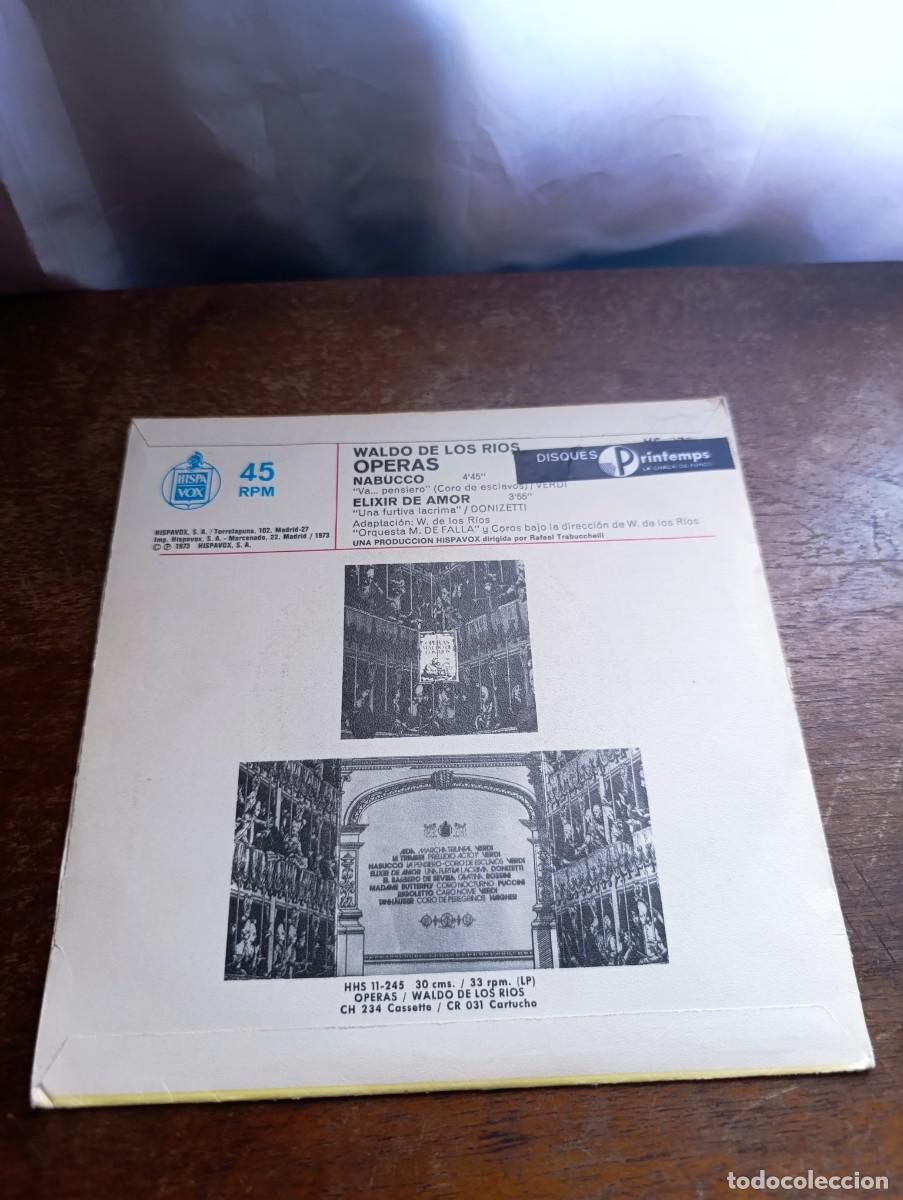 Discos de vinilo: Disco de vinilo Waldo De Los Rios &ndash; Operas - Foto 2