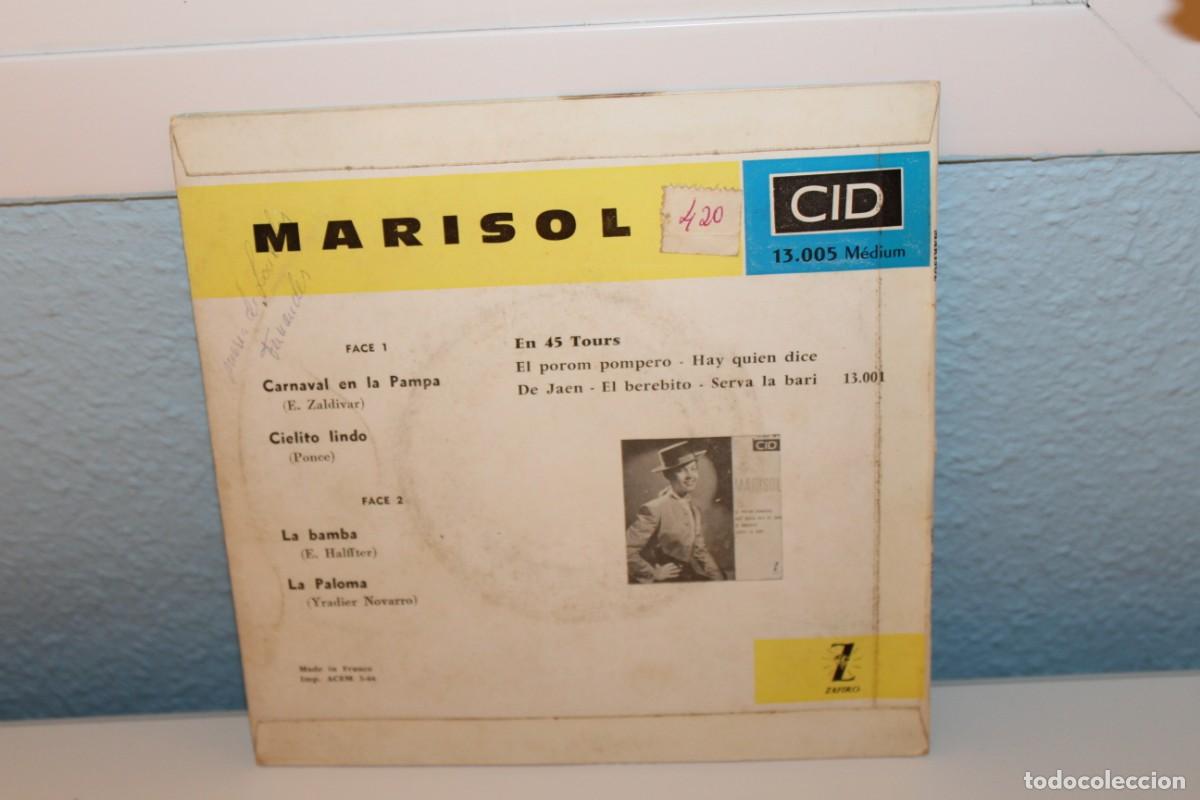 Discos de vinilo: MARISOL - CARNAVAL EN LA PAMPA - Foto 2