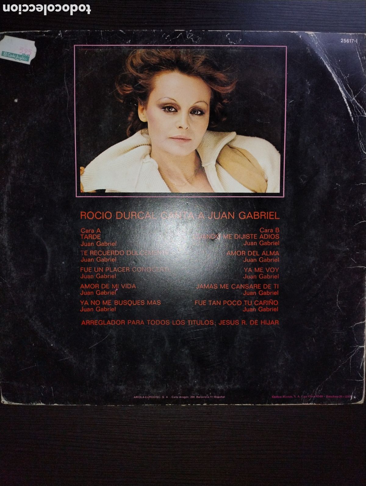 Discos de vinilo: Roc&iacute;o D&uacute;rcal canta a Juan Gabriel LP - Foto 2