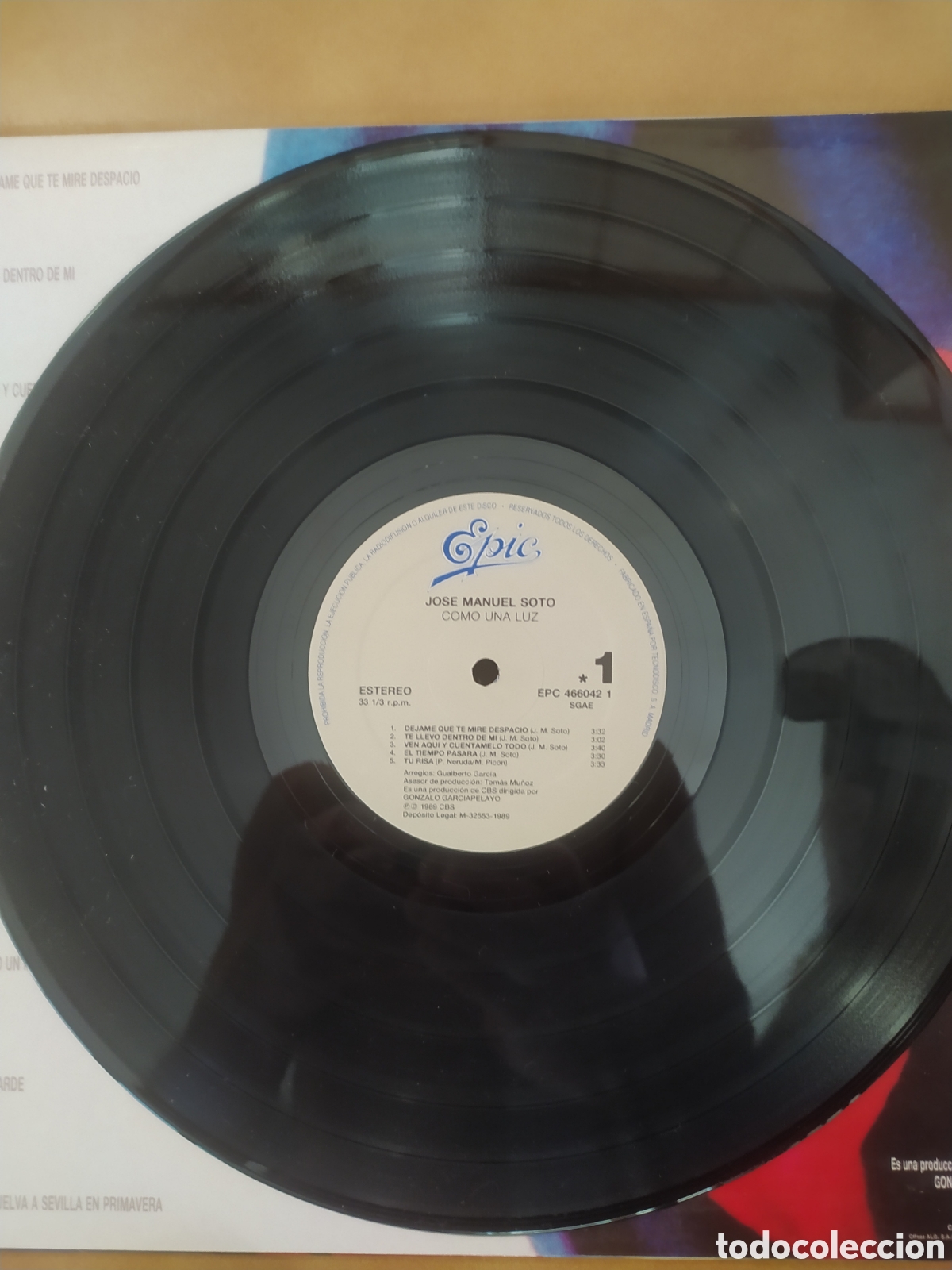Discos de vinilo: Jos&eacute; Manuel Soto LP como una luz - Foto 3