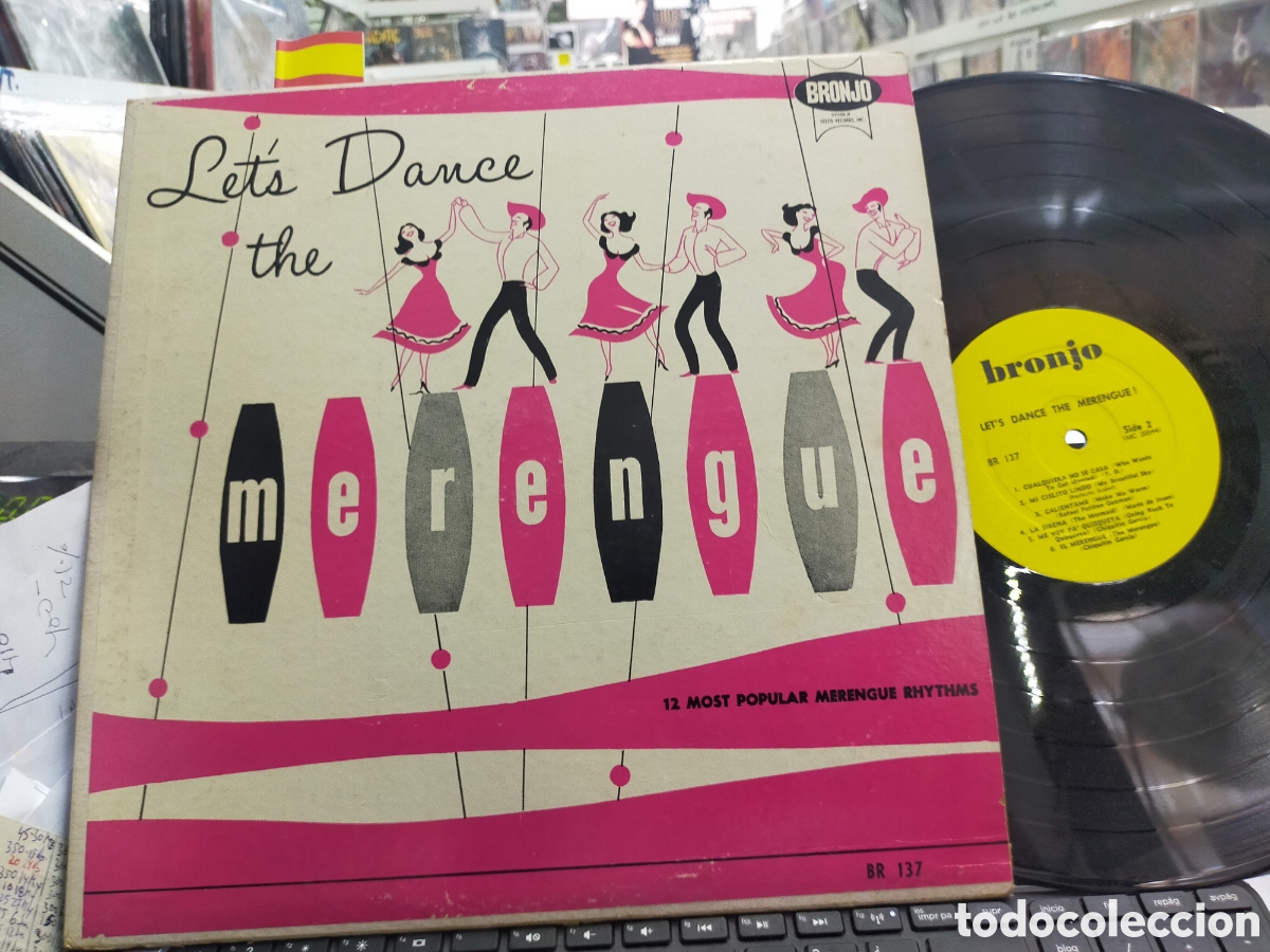 Vinyl records: Let's dance the merengue LP u.s.a. rareza escuchado