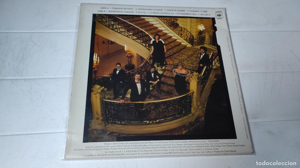 Discos de vinilo: LP MOCEDADES - AMOR DE HOMBRE - Foto 2
