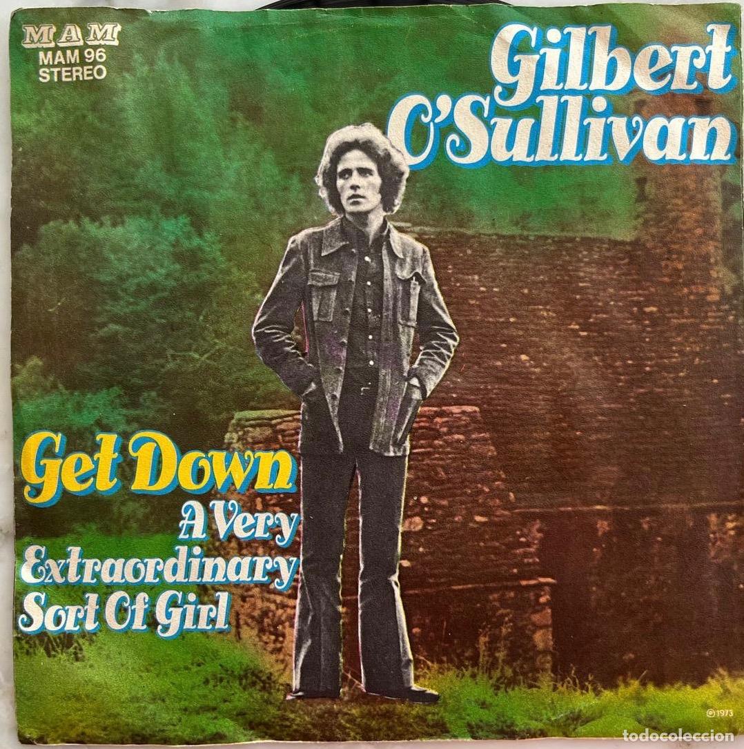 Discos de vinilo: GILBERT OSULLIVAN. GET DOWN. SINGLE ALEMANIA - Foto 2