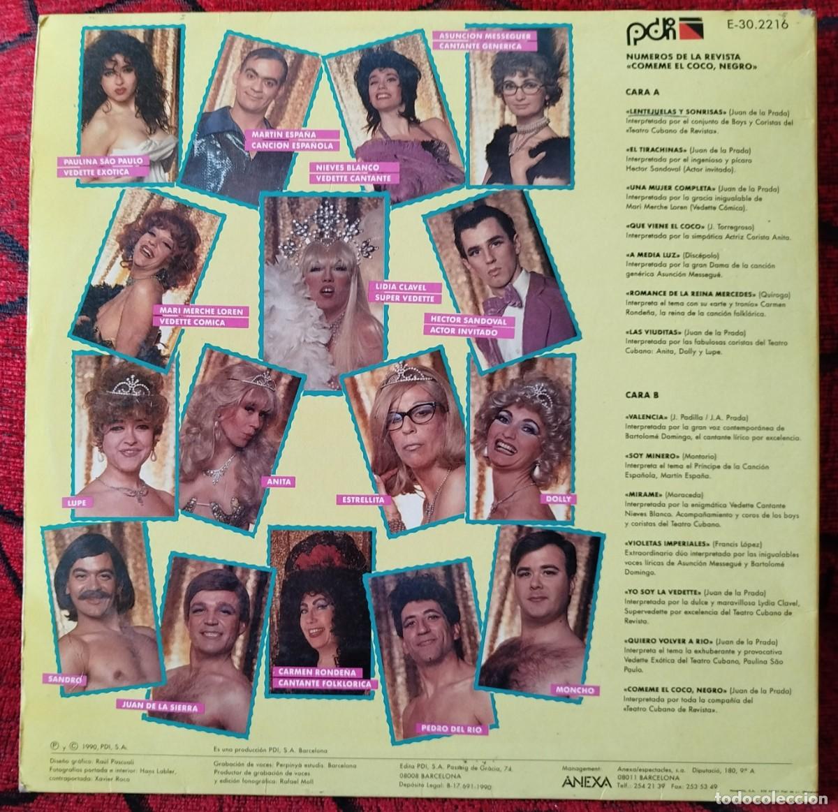 Discos de vinilo: LA CUBANA ** Comeme El Coco Negro ** VINILO LP 1990 - Foto 2