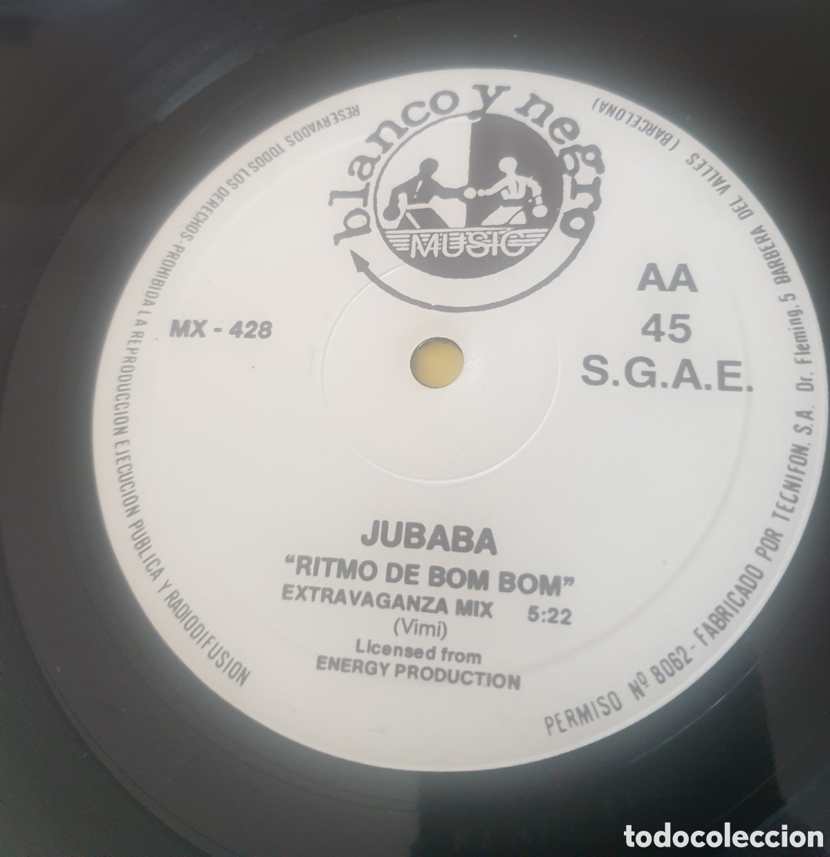 Discos de vinilo: Jubaba - Ritmo de bom bom - Foto 3