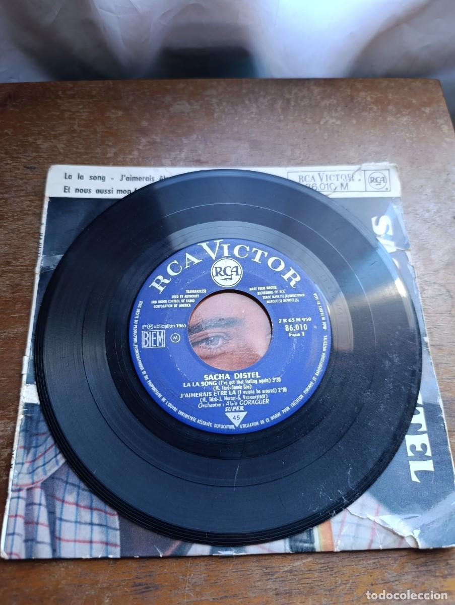 Discos de vinilo: Disco de vinilo Sacha Distel &ndash; La La Song - Foto 3