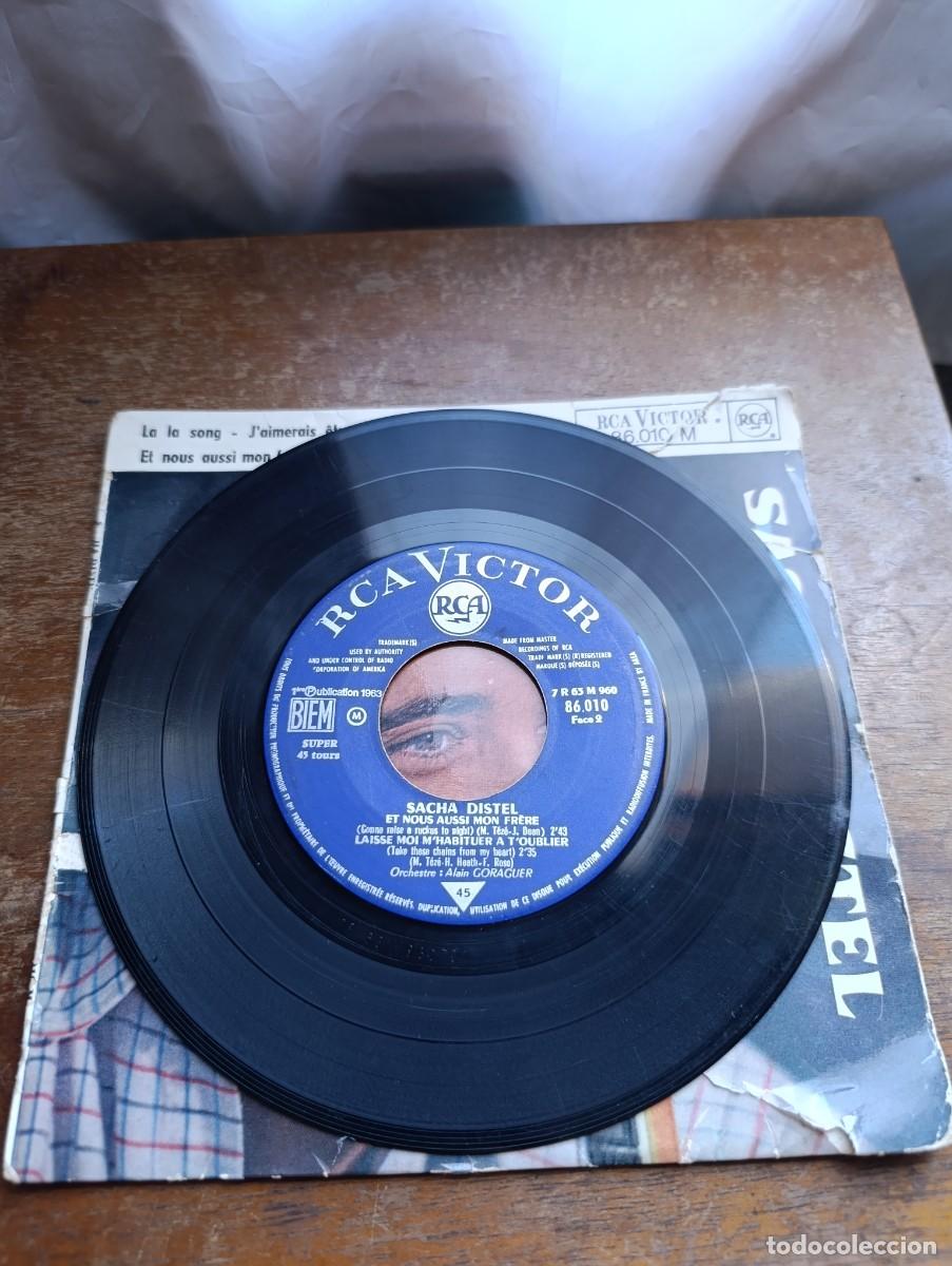 Discos de vinilo: Disco de vinilo Sacha Distel &ndash; La La Song - Foto 4