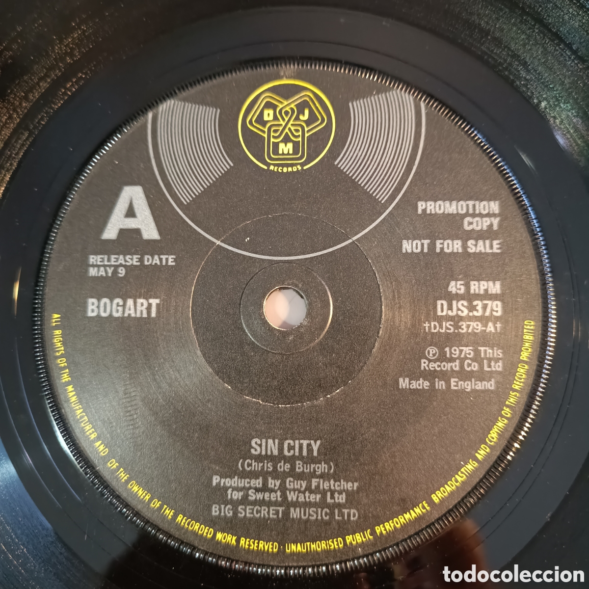 Discos de vinilo: Bogart &lrm;&ndash; Sin City (Promocional) - Foto 1