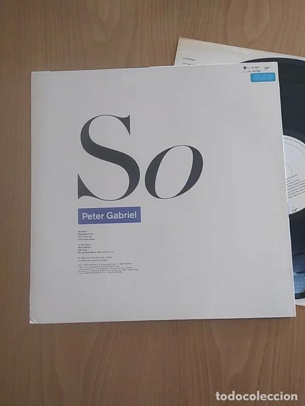 Discos de vinilo: Peter Gabriel So original Espa&ntilde;a 1986 EXC - Foto 3