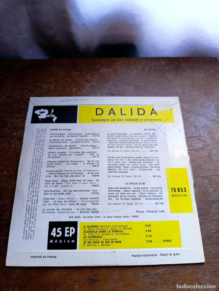 Discos de vinilo: Disco de vinilo Dalida &ndash; Il Silenzio - Foto 2