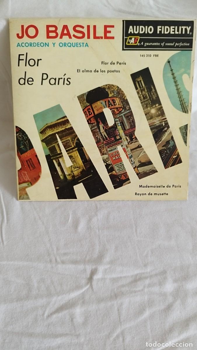 Discos de vinilo: Jo Basile, Acordeon Y Orquesta &ndash; Flor De Paris. Ep - Foto 1