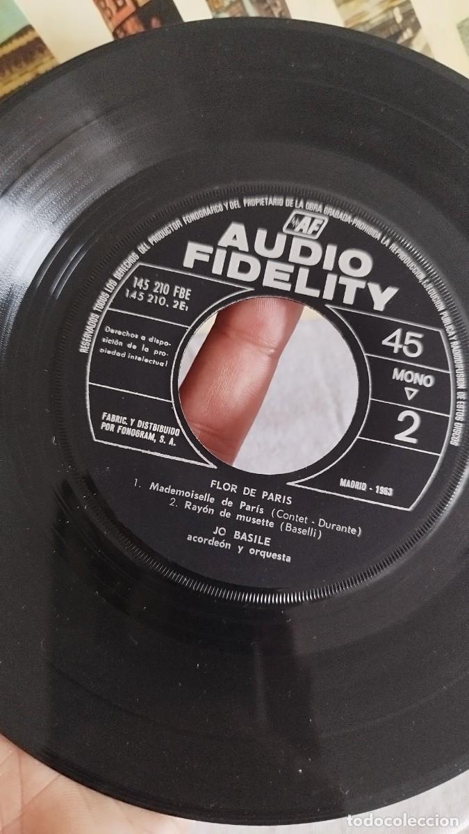Discos de vinilo: Jo Basile, Acordeon Y Orquesta &ndash; Flor De Paris. Ep - Foto 2