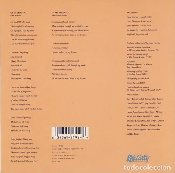 Discos de vinilo: The Brandos &ndash; Gettysburg - - Foto 2