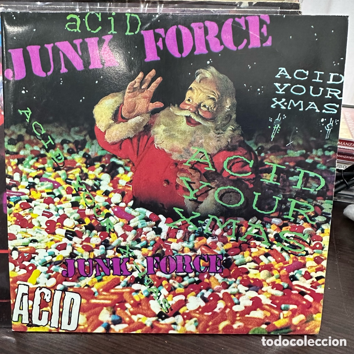 Discos de vinilo: Junk Force - Acid Your X-Mas (7&rdquo;, Promo, Gatefold) - Foto 1