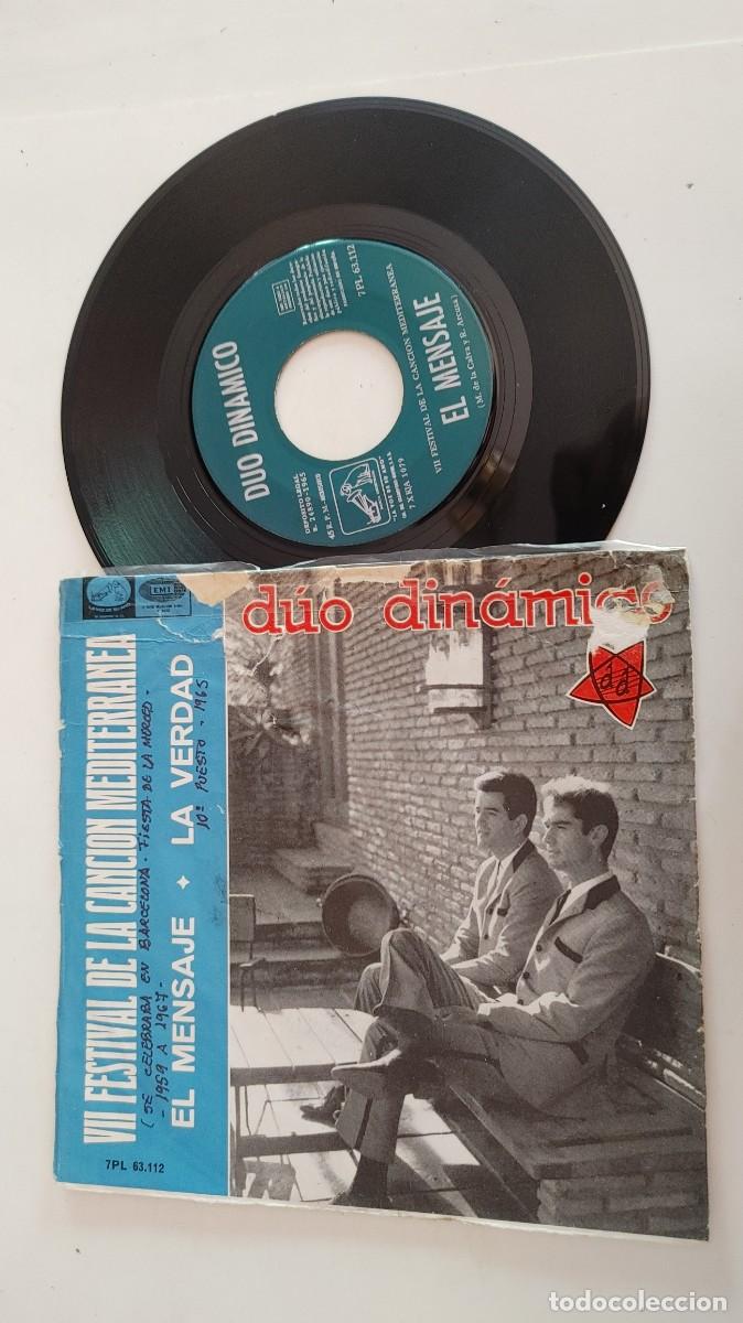 Discos de vinilo: DUO DINAMICO-SINGLE EL MENSAJE - Foto 1