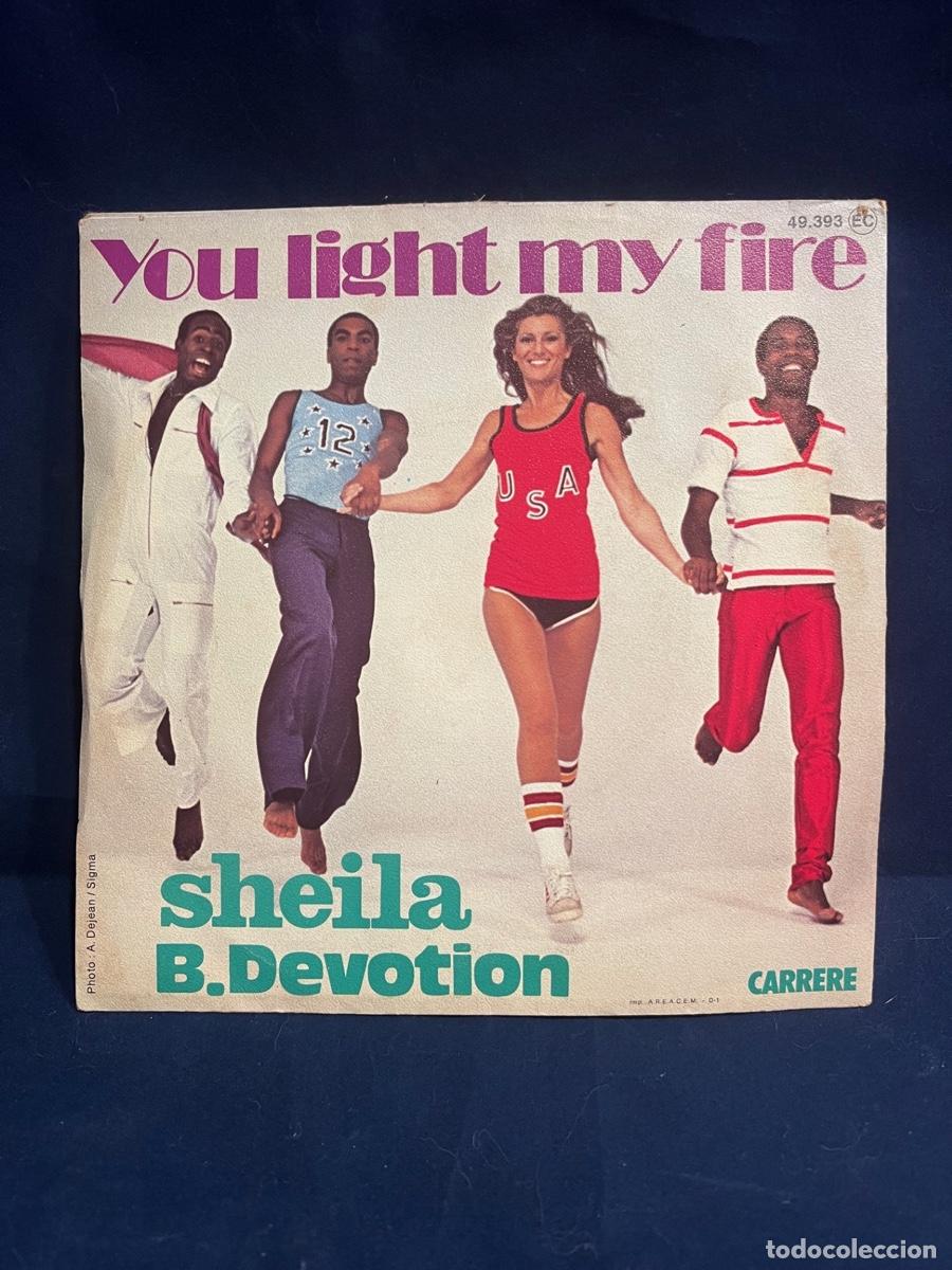 Discos de vinilo: SHEILA B. DEVOTION 45rpm &rdquo;You light my fire&rdquo; - Foto 3
