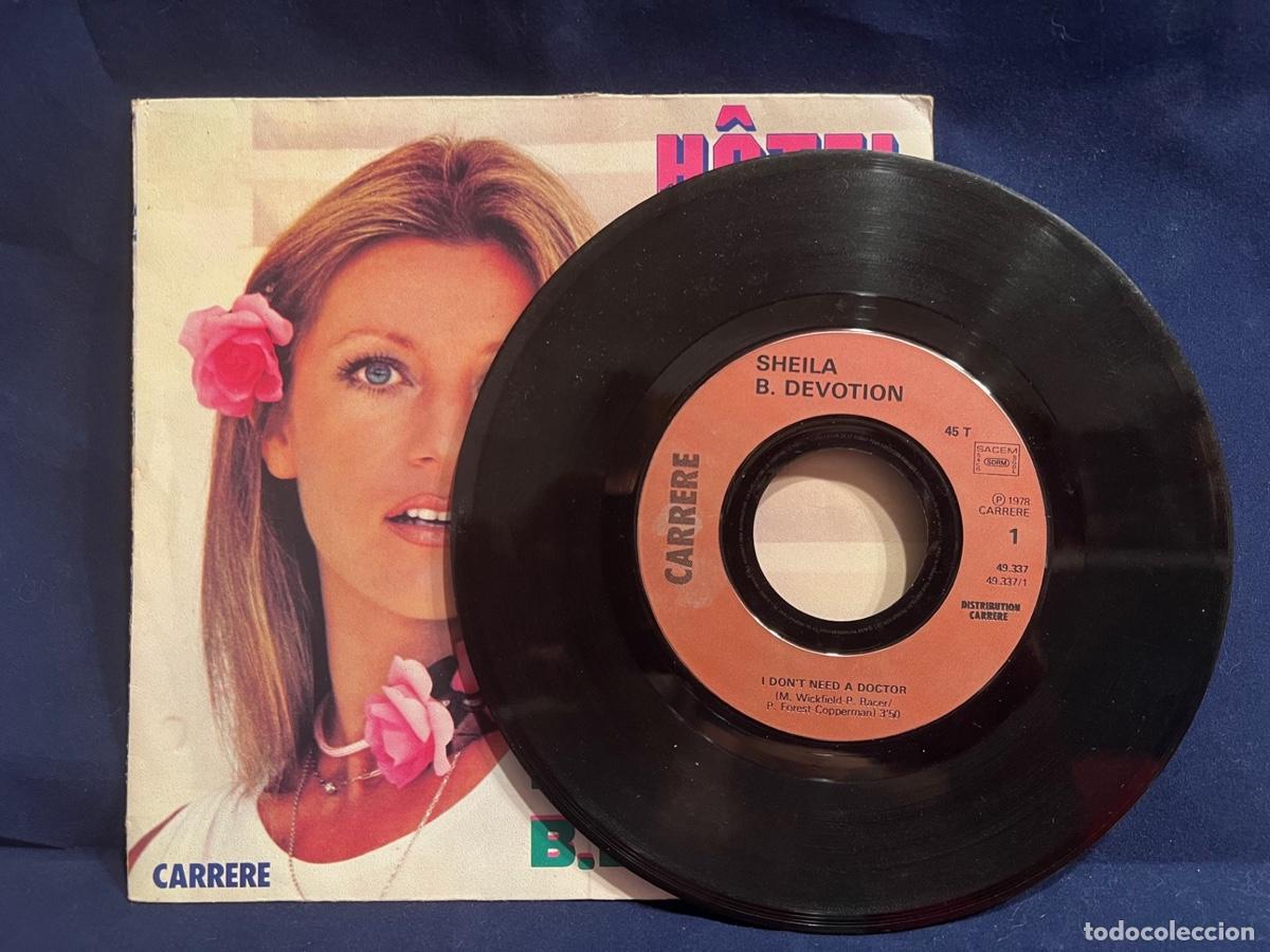 Discos de vinilo: SHEILA - B. DEVOTION 45rpm HOTEL DE LA PLAGE - Foto 4