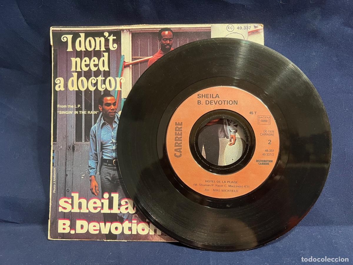 Discos de vinilo: SHEILA - B. DEVOTION 45rpm HOTEL DE LA PLAGE - Foto 5