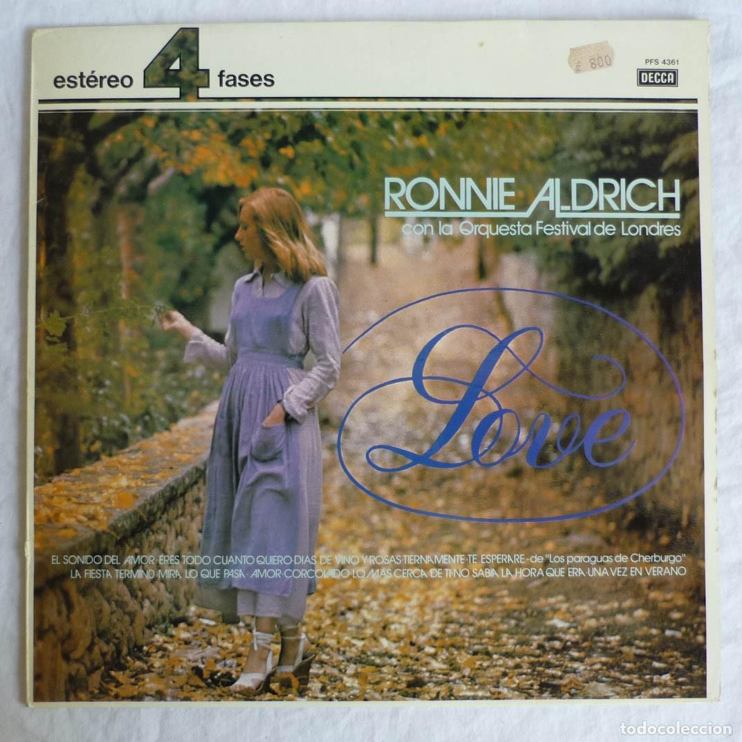 Discos de vinilo: LP vinilo Ronnie Aldrich Love 1981 - Foto 1