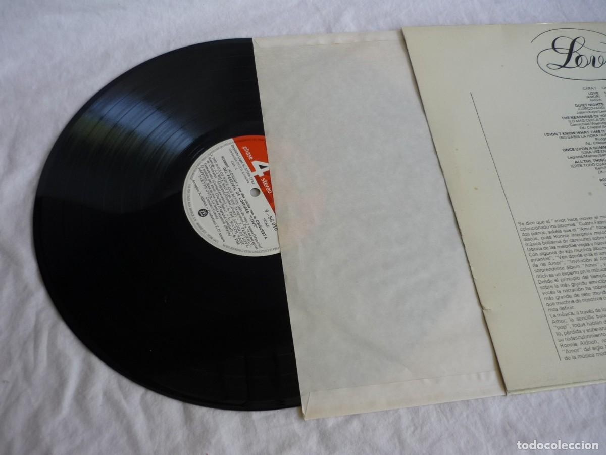 Discos de vinilo: LP vinilo Ronnie Aldrich Love 1981 - Foto 3