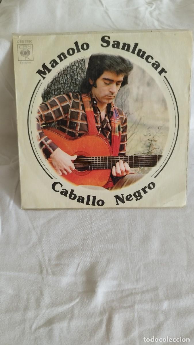 Discos de vinilo: Manolo Sanlucar &ndash; Caballo Negro. Single - Foto 1