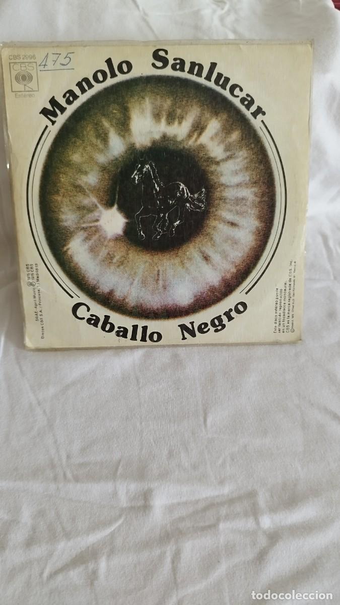 Discos de vinilo: Manolo Sanlucar &ndash; Caballo Negro. Single - Foto 4