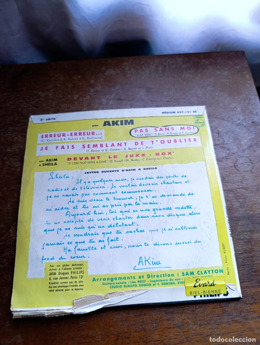 Discos de vinilo: Disco de vinilo Akim & Sheila Devant Le Juke Box - Foto 3