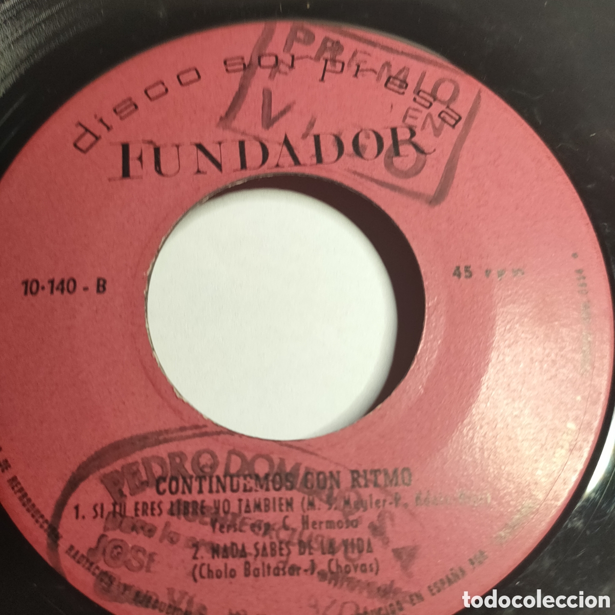 Discos de vinilo: Various &ndash; Continuemos Con Ritmo . 1968 original Spain disco 7&rdquo; vinilo - Foto 4