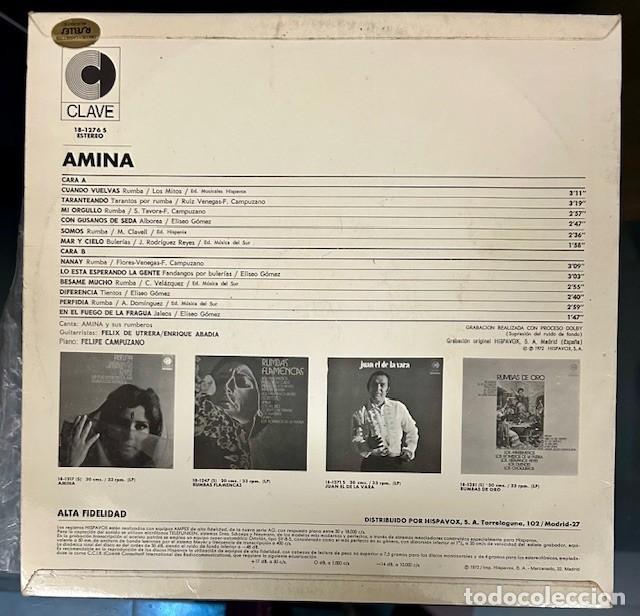 Discos de vinilo: AMINA - LP - CUANDO VUELVAS - Foto 2