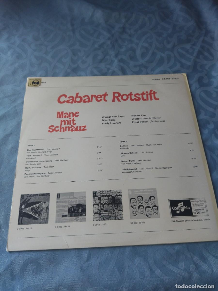 Discos de vinilo: Cabaret Rotstift &ndash; Mane Mit Schn&auml;uz, comedia. - Foto 4