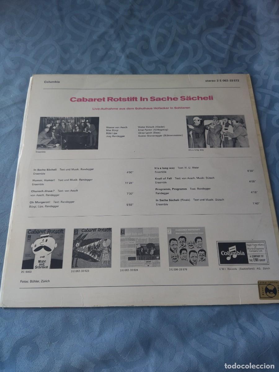 Discos de vinilo: Cabaret Rotstift &ndash; In Sache S&auml;cheli, comedia. - Foto 3