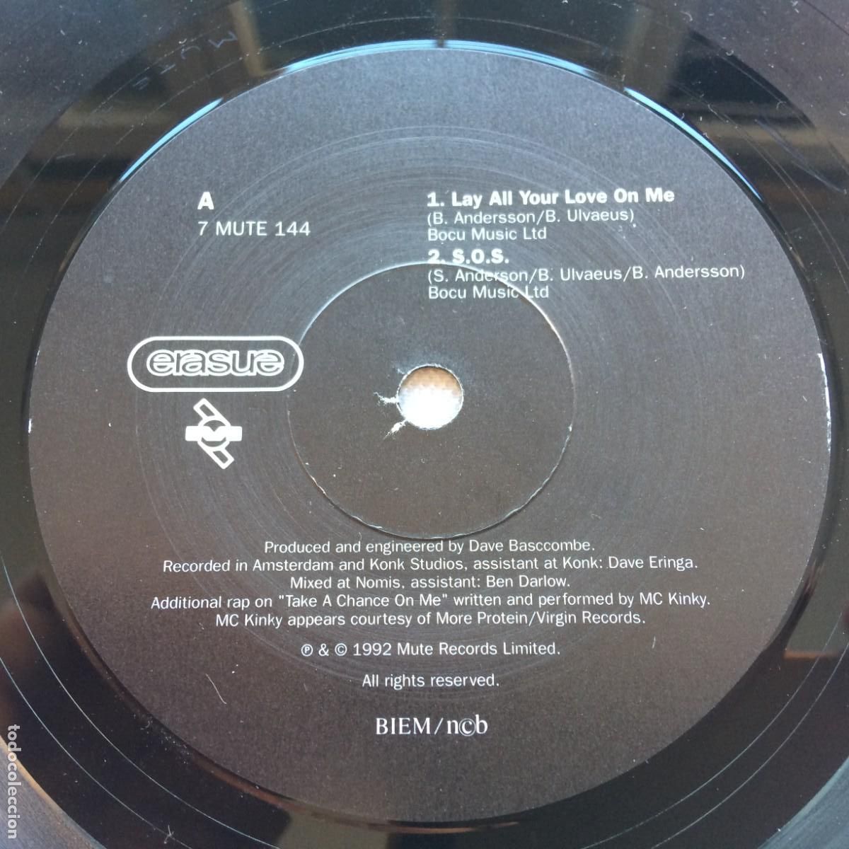 Discos de vinilo: Erasure &lrm;&ndash; Abba-Esque Scandinavia 1992 Mute* - Foto 3