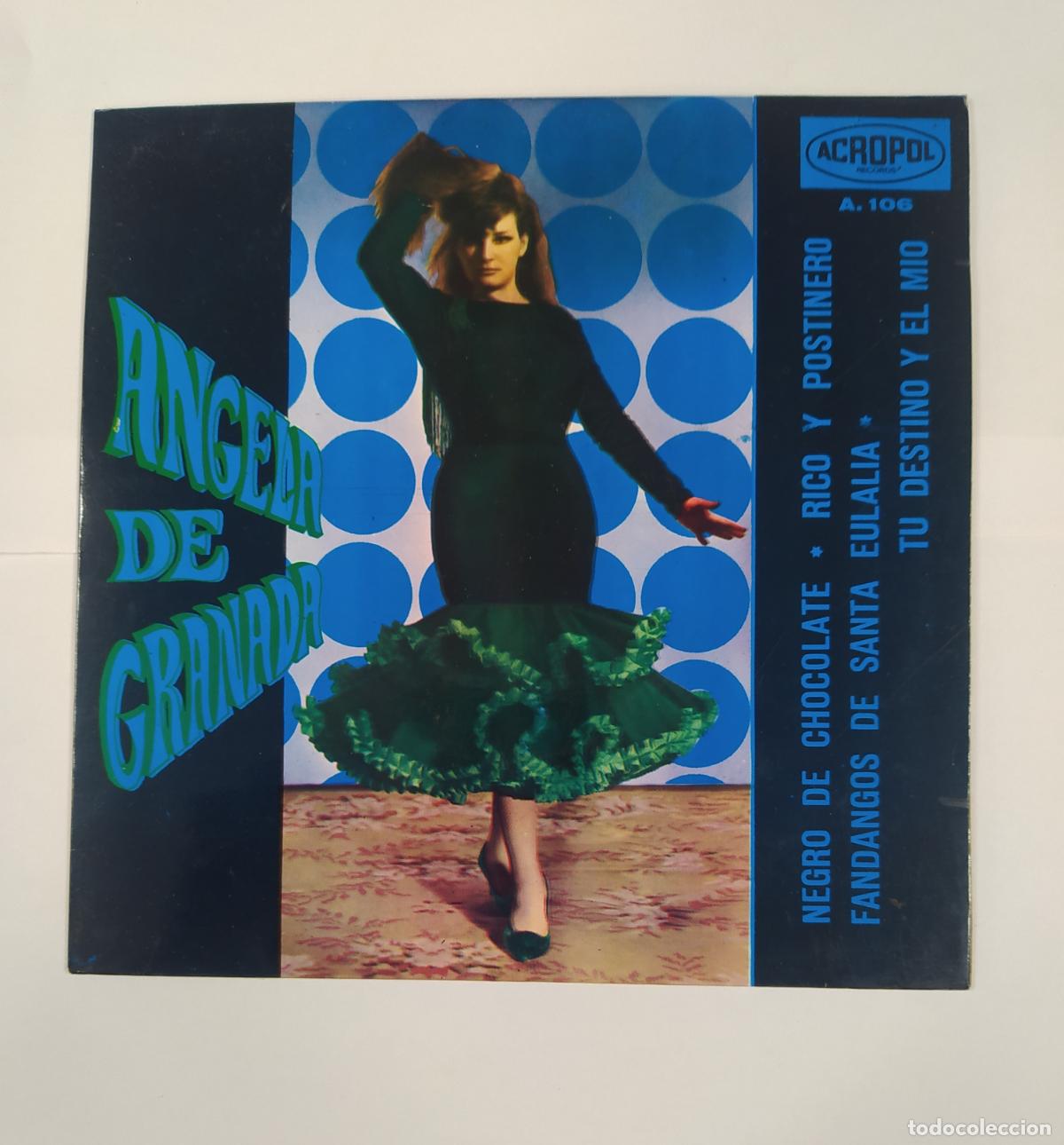 Discos de vinilo: &Aacute;NGELA DE GRANADA. NEGRO DE CHOCOLATE. EP. TDKDS26C - Foto 1