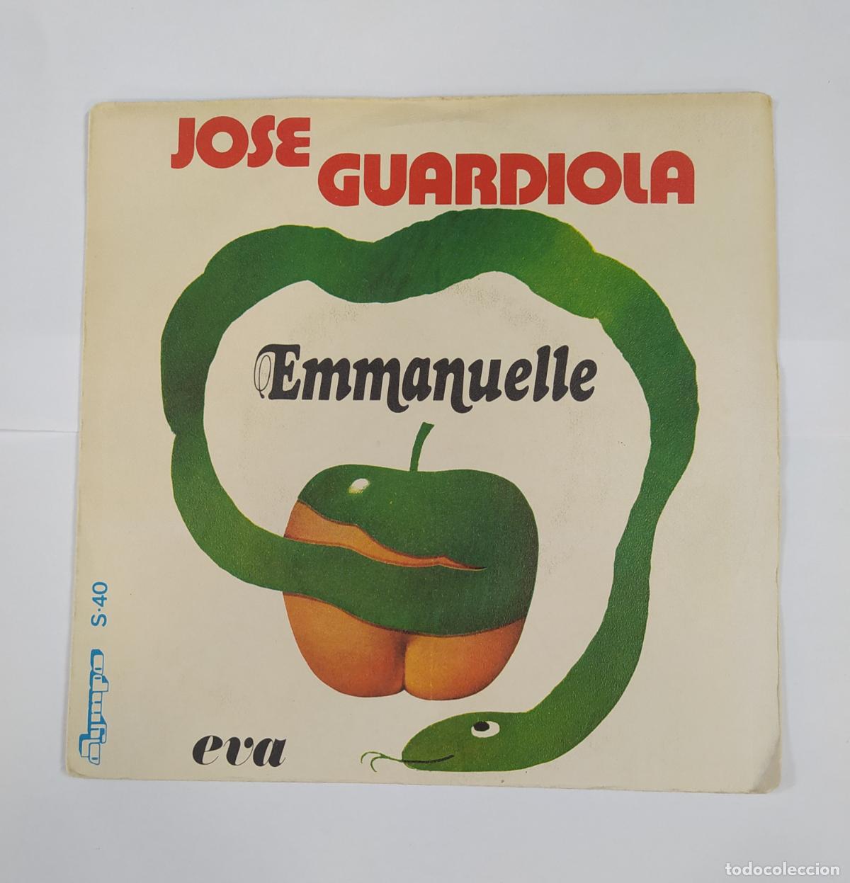 Discos de vinilo: Jos&eacute; Guardiola - Emmanuelle / Eva. Single. TDKDS23D - Foto 1