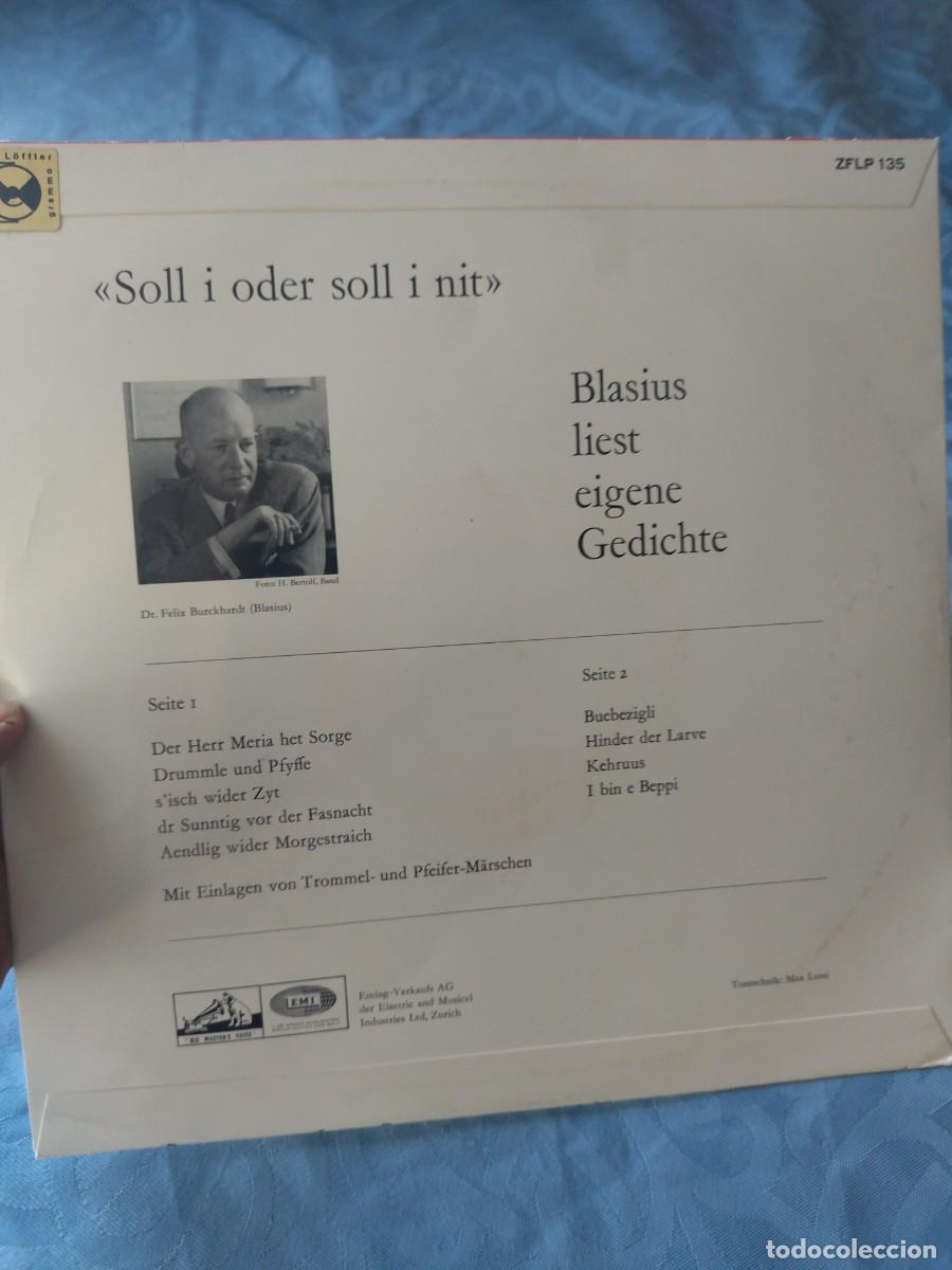 Discos de vinilo: Soll I Oder Soll I Nit (Blasius Liest Eigene Gedichte - Foto 3