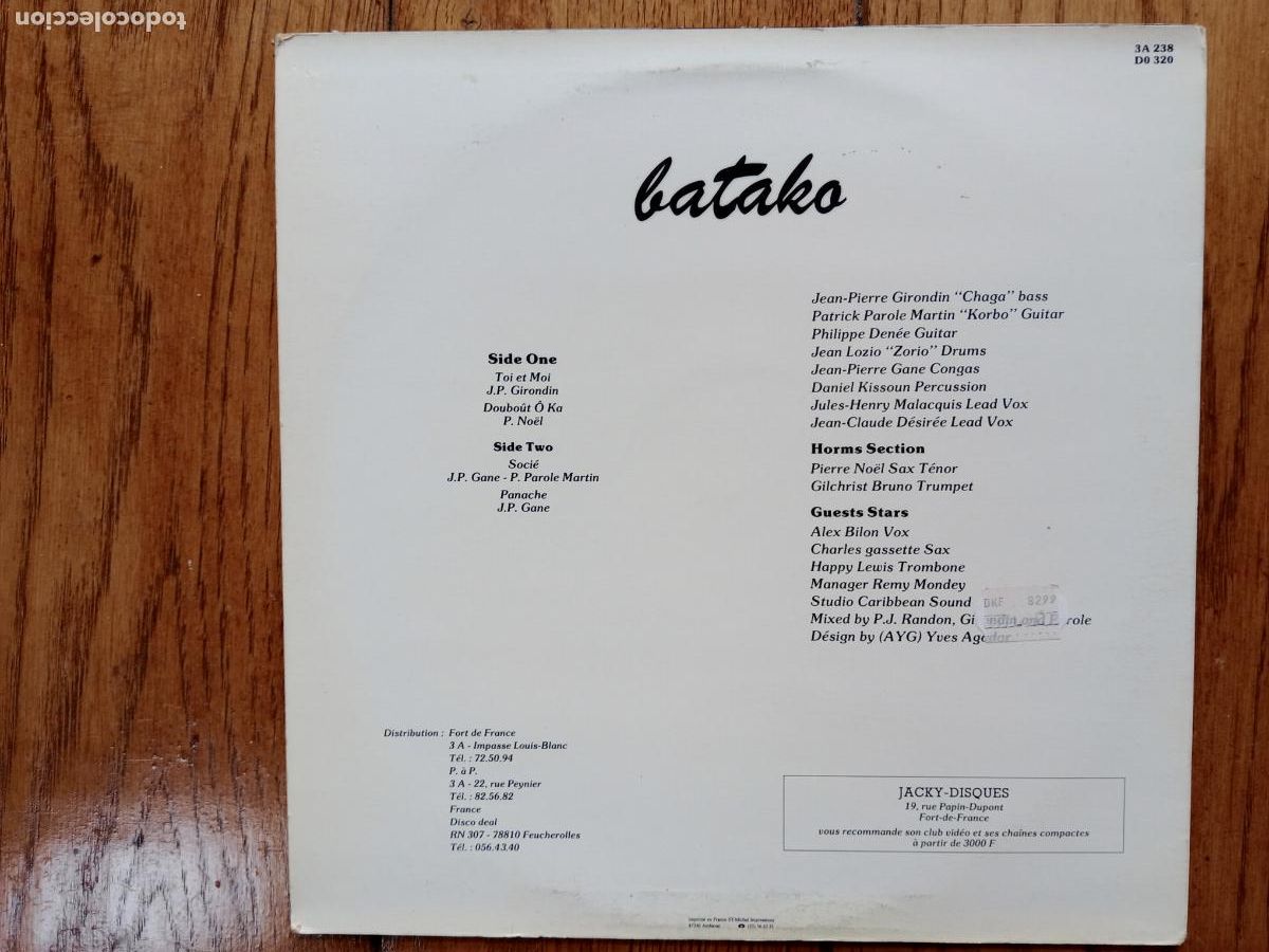 Discos de vinilo: Batako - Batako. Edici&oacute;n francesa - Foto 2