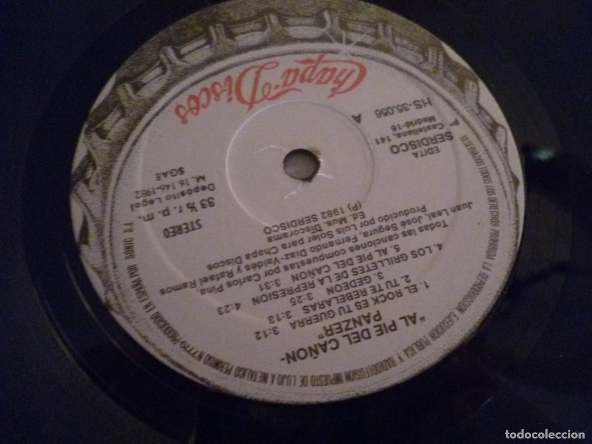 Discos de vinilo: Panzer Al Pie Del Ca&ntilde;&oacute;n LP Original Espa&ntilde;a 1982 - Foto 6