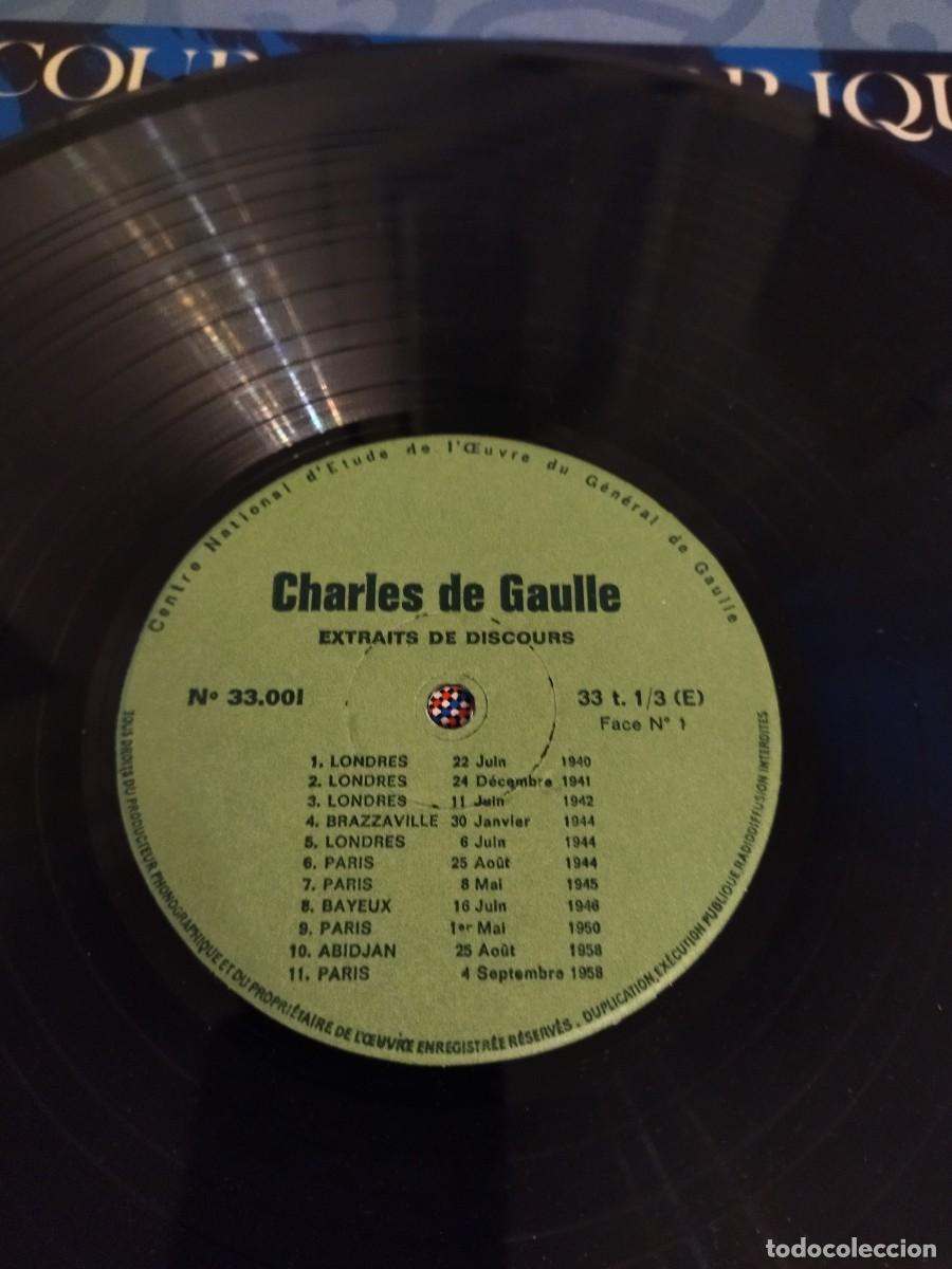 Discos de vinilo: Charles de Gaulle Discursos hist&oacute;ricos - Foto 5