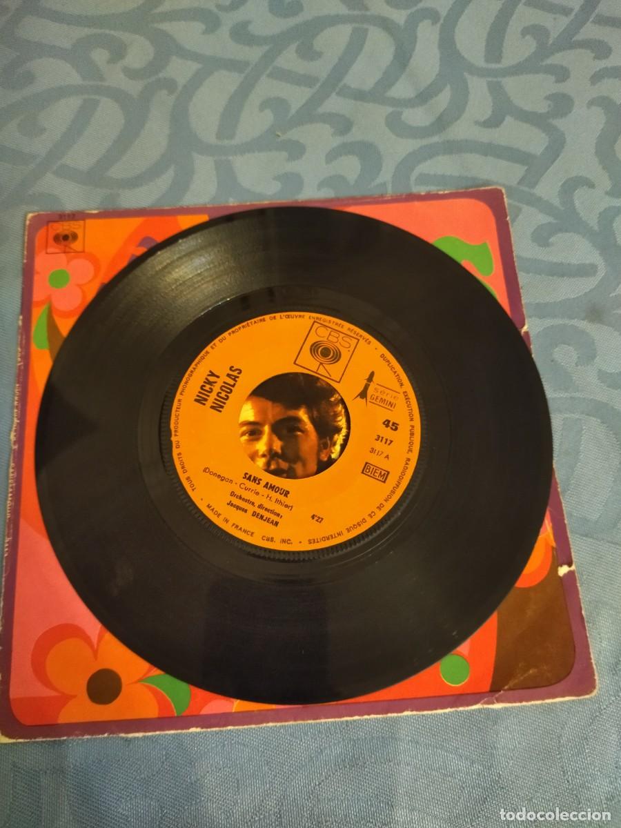 Discos de vinilo: Nicky Nicolas &ndash; Sans Amour / Cest Mon Tour, 1968 - Foto 4