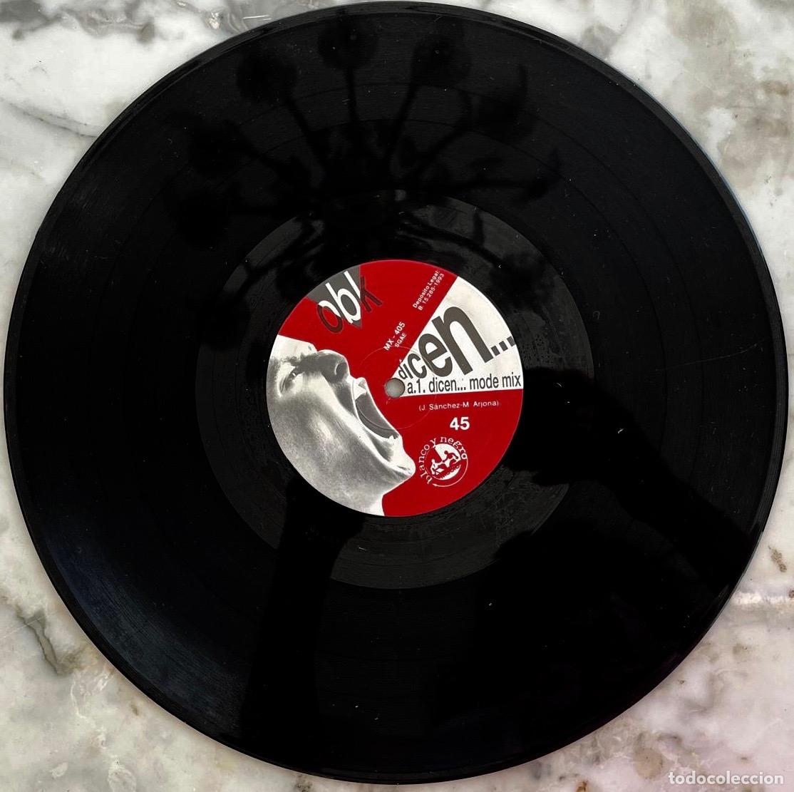 Discos de vinilo: OBK, DICEN. MAXI SINGLE ESPA&Ntilde;A 3 TEMAS - Foto 3