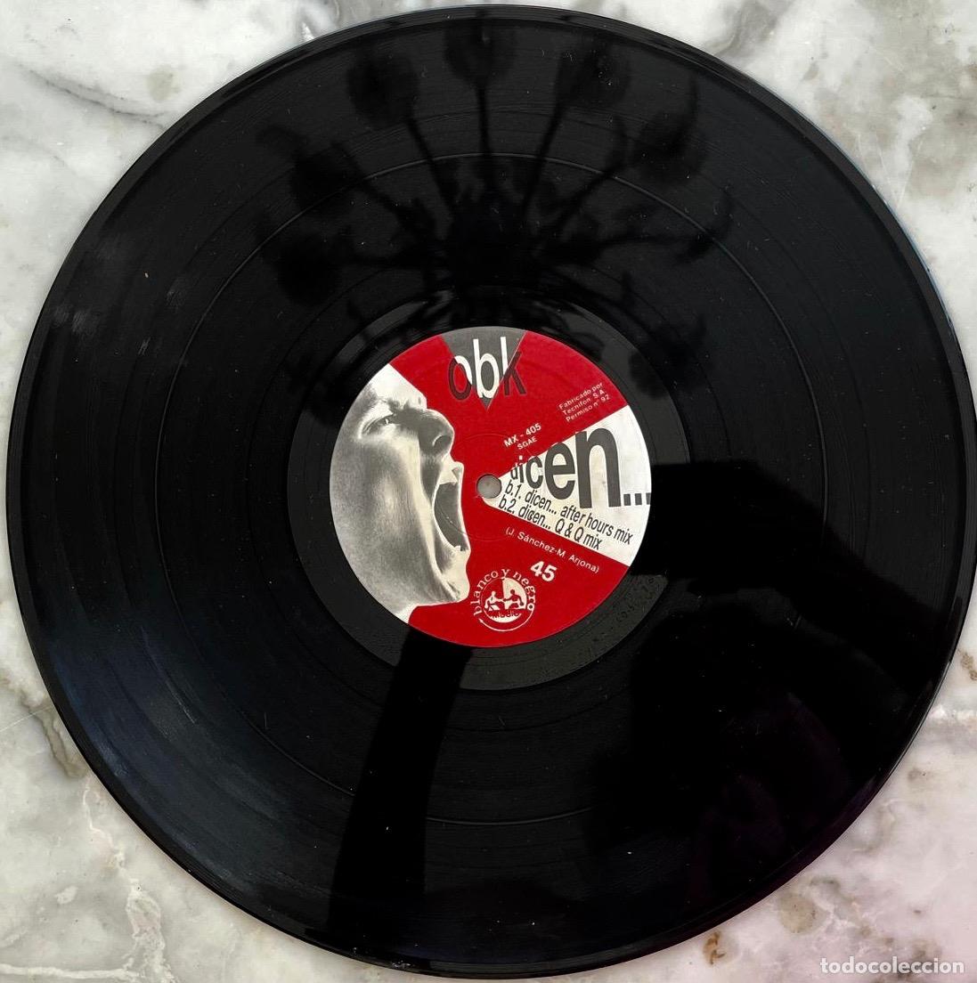 Discos de vinilo: OBK, DICEN. MAXI SINGLE ESPA&Ntilde;A 3 TEMAS - Foto 4