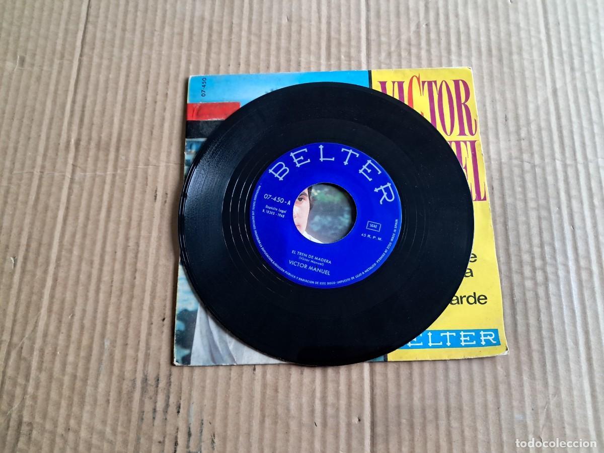 Discos de vinilo: VICTOR MANUEL - EL TREN DE MADERA SINGLE 1968 - Foto 2