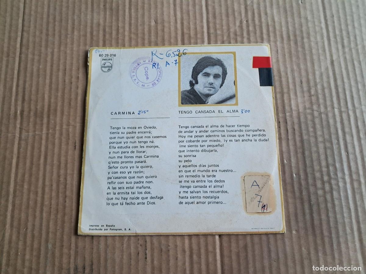 Discos de vinilo: VICTOR MANUEL - CARMINA SINGLE 1970 - Foto 3