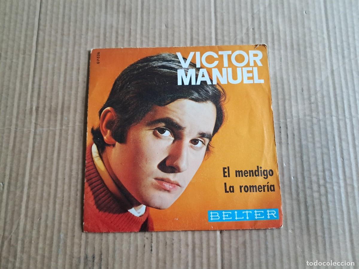 Discos de vinilo: VICTOR MANUEL - EL MENDIGO SINGLE 1969 - Foto 1