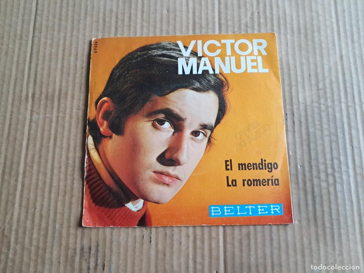 Discos de vinilo: VICTOR MANUEL - EL MENDIGO SINGLE 1969 - Foto 3