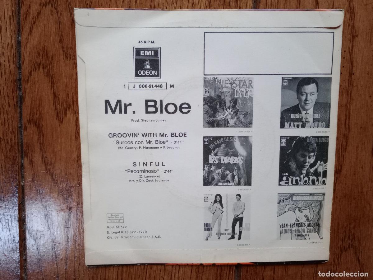 Discos de vinilo: Mr. Bloe - groovin with Mr. Bloe + sinful - Foto 2