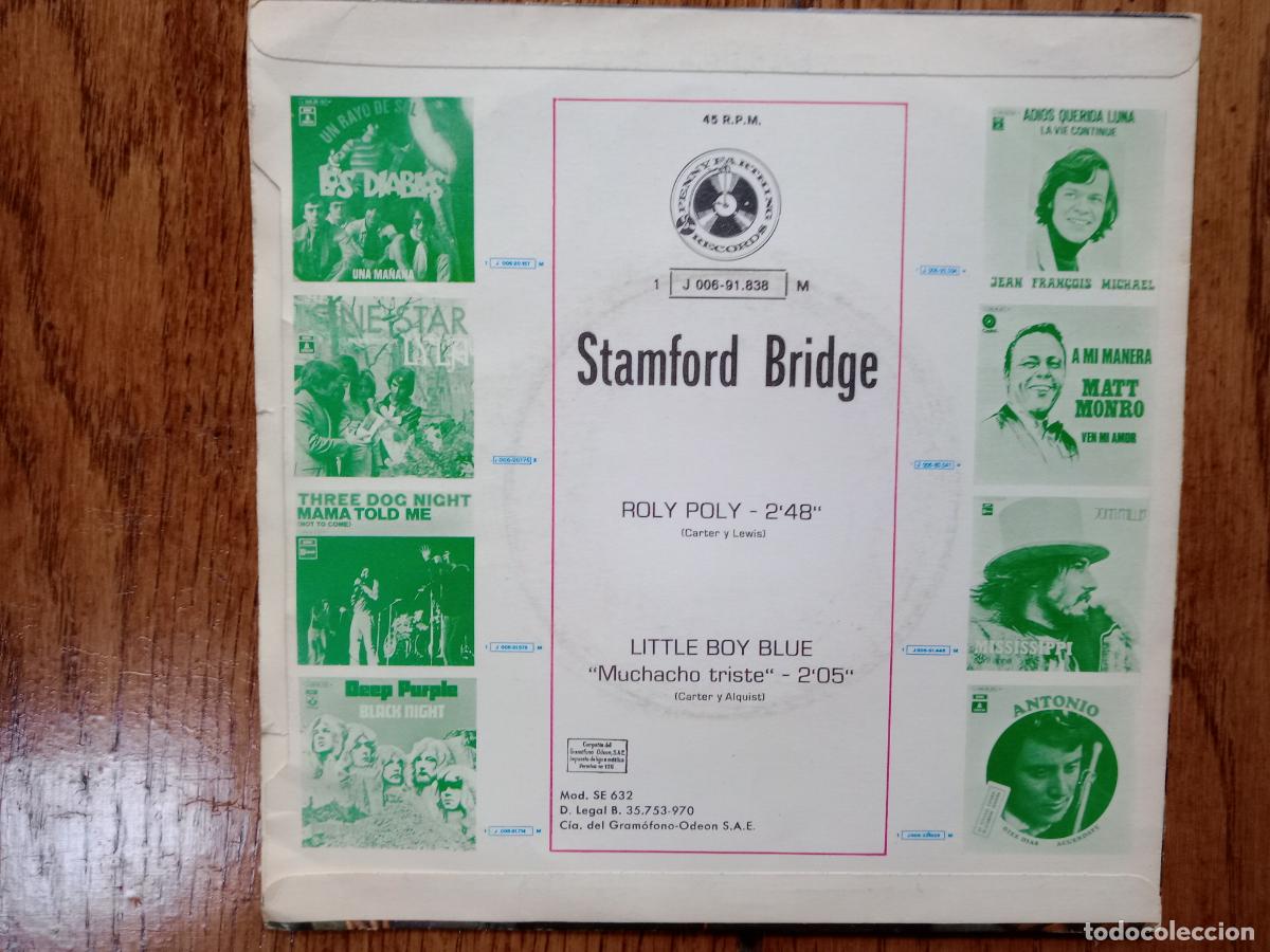 Discos de vinilo: Stamford Bridge - roly poly + little boy blue - Foto 2