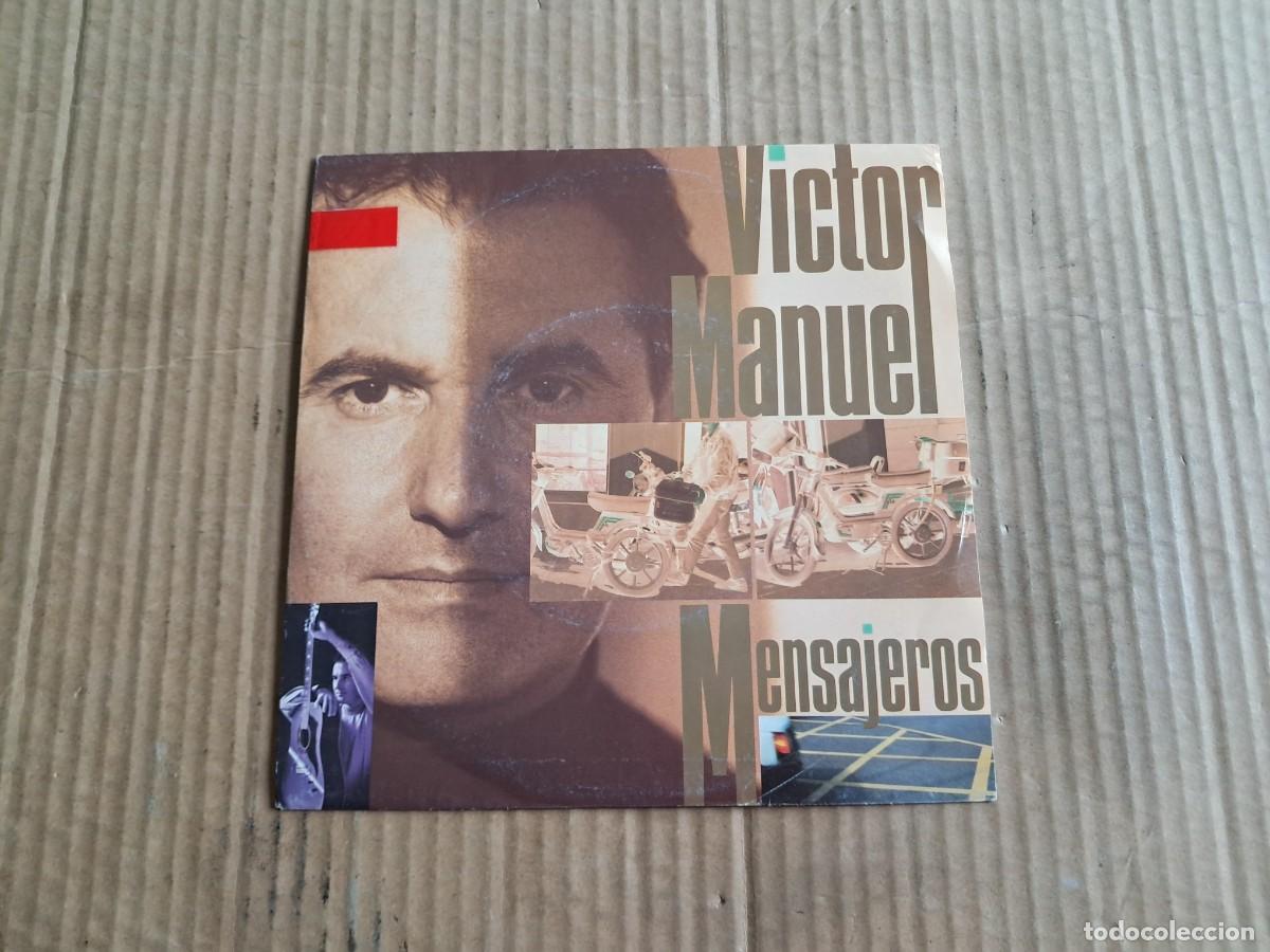 Discos de vinilo: VICTOR MANUEL - MENSAJEROS SINGLE 1990 - Foto 1