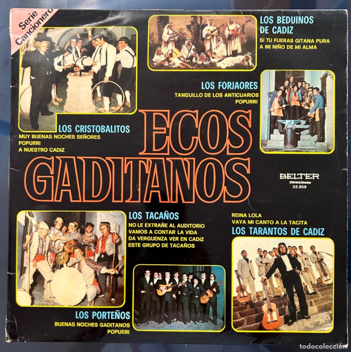 Discos de vinilo: Carnaval de C&aacute;diz - Ecos gaditanos - Lp Belter - Foto 1