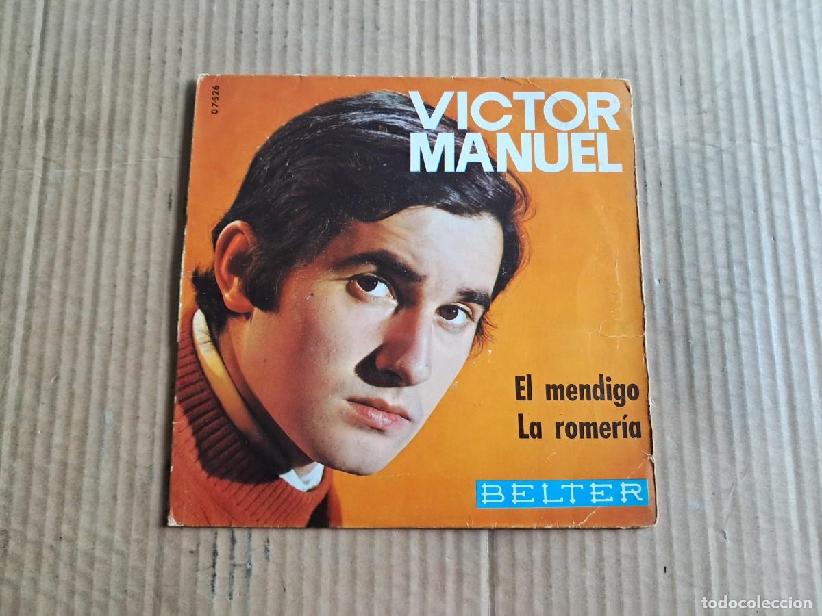 Discos de vinilo: VICTOR MANUEL - EL MENDIGO SINGLE 1969 - Foto 1